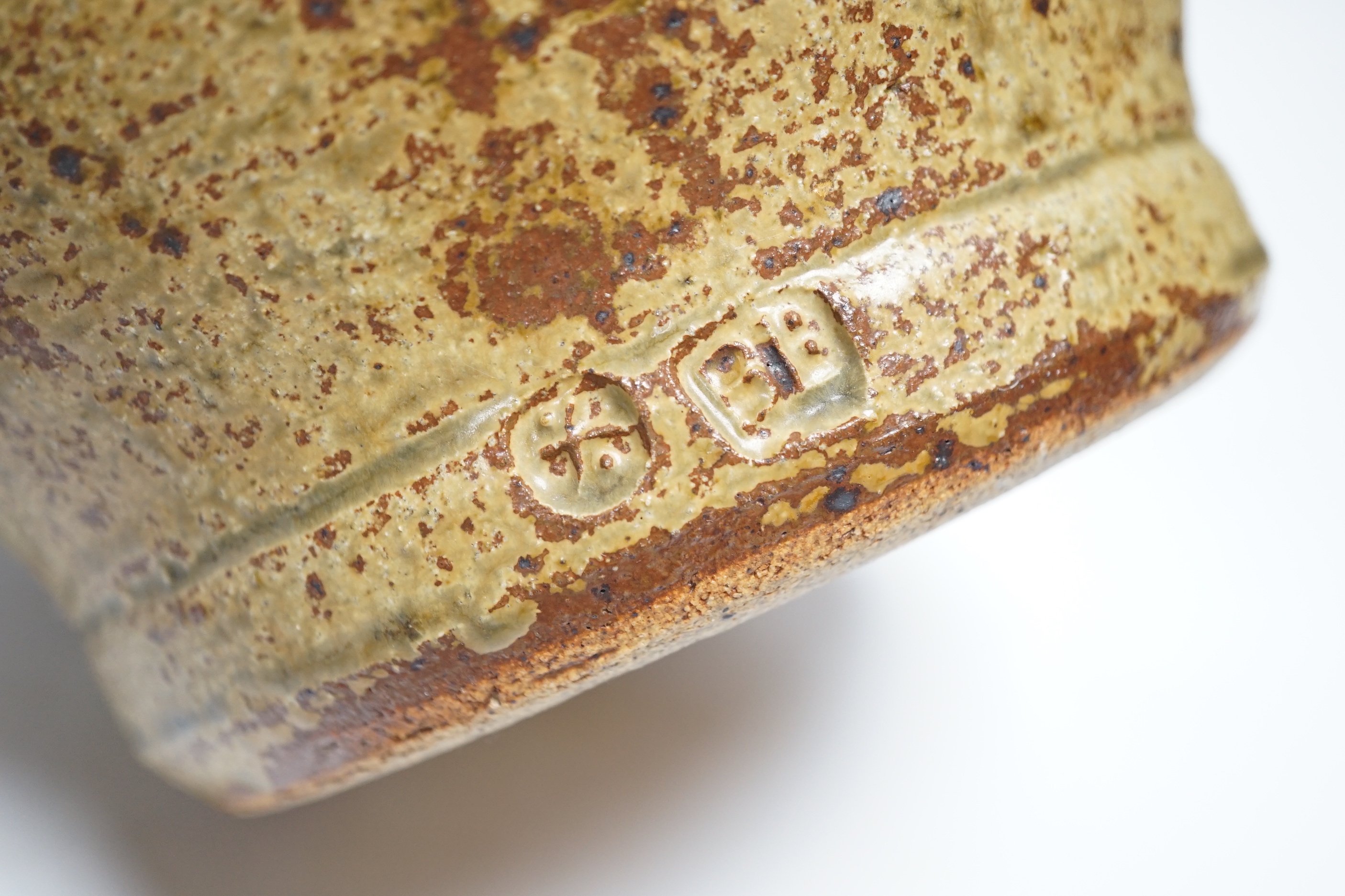 Bernard Leach. A stoneware jug, 26cm